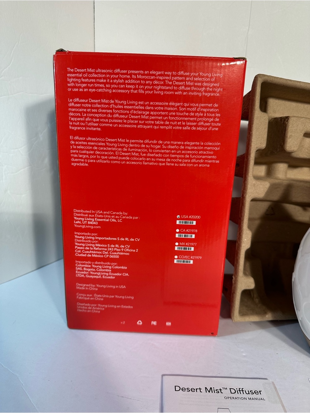 Young Living Desert Mist Essential Oil Ultrasonic Diffuser Multi Light New - Picture 4 of 15